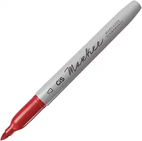 Marcador Permanente CIS Markee, Vermelho, Blister com 1 unidade