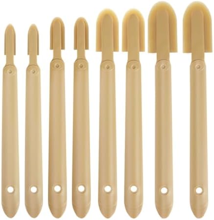 8 PCS Rubber Caulking Spatulas Tool,Rubber Caulk Silicone Sealant Finishing Tool,Spreader Applicator Caulking Finishing Tool Rubber for Floors, Tiles, Walls, Bathrooms, Kitchens 4 Size