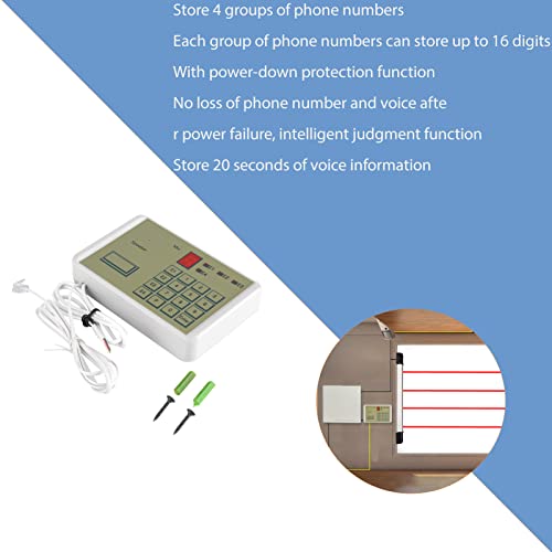 Dauerhaft Telephone Voice Dialer, Wired Telephone Voice Auto Dialer Burglar Security House Alarm System #TOP2