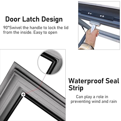 Tragaluz de aluminio blanco de 20x20 pulgadas con doble acristalamiento para loft 6