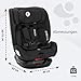 Lorelli Mitwachsender Kindersitz [Ohne Isofix] i-Size 40-150cm, Baby Autositz Voyager, Gruppe 0+/1/2/3, Autokindersitz ab Geburt bis 12 Jahre, 0-36 kg, Auto Babysitz ab Geburt, 5-Punkt-Gurt, Schwarz
