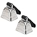 (2 Pack) Coastal Pet - Large Nickel Cow Bell With Nylon Strap - Perfect For Dog Training