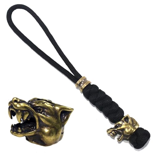 Trufas Wolf-head Bead Lanyard
