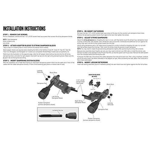image for TenPoint String Dampening System - Dramatically Reduces String Noise &