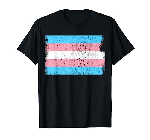 Vintage Transgender Flag LGBTQ Transgender Pride T-Shirt