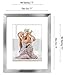 Americanflat 11x14 Picture Frame with Polished Crystal-Clear Glass - Use as 8x10 Frame with Mat or Display 11x14 Photo Without Mat - Signature Collection - Picture Frames for Wall Display - Silver