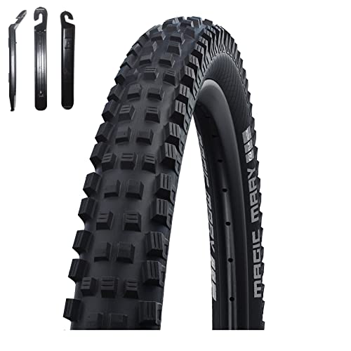 Questa è la Schwalbe Magic Mary nella versione Bike Park della Performance Line. Ciò significa estrema robustezza, con una durata molto buona. Il preferito di molti piloti di downhill e freeride in tutto il mondo è una scelta eccellente per tutti i percorsi in discesa perché offre la massima qualità per un uso intensivo.