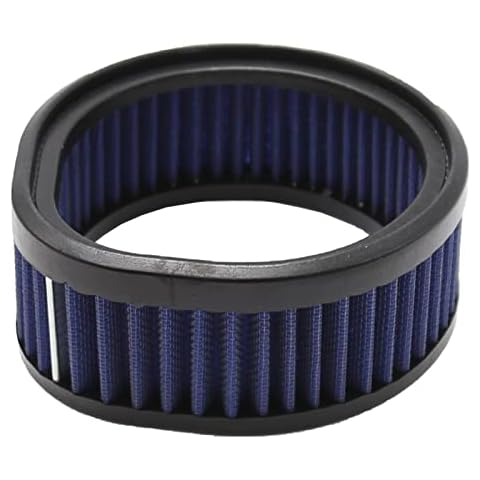 DUZFOREI 12-579 Motorcycle High Flow Air Cleaner Washable with Teardrop Air Filter Replacement for Harley Model S&S Super E & G Series Carburetors Cover