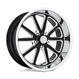 US Mag 1PC U117 18X8 5X4.75 GL-BLK-MIL 01MM - U11718806145