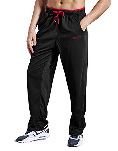 Zengvee Sweatpant Men's Pockets 3 Pack Open Bottom Light Weight Jersey Athletic With Zipper Pockets For Workout, Gym, Running, Training #TOP3