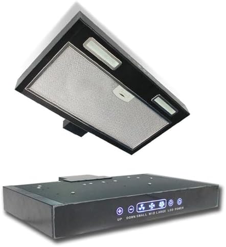 20in RV Range Hood - Touch Control, 12V/24V, High Wind Power Double Rotors, Removable Filter, LED Lights - Perfect for RVs, Campers, and Food Trucks