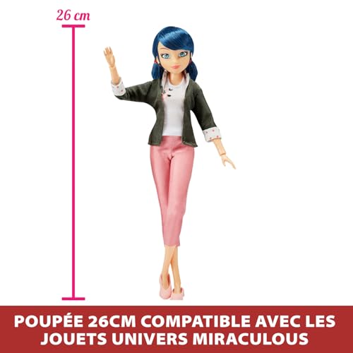 Bandai Miraculous Ladybug et Marinette Poupée et ses deux tenues mannequin articulée 26 cm P50355 - vue 4