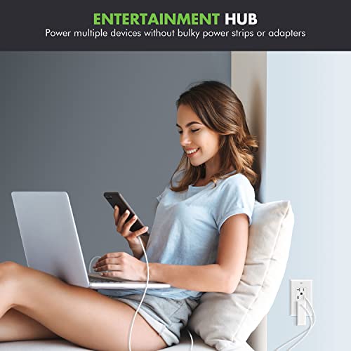 Topgreener 20 Amp Usb Outlet, Type C Usb Wall Charger Outlet, 20A Tamper-Resistant Receptacle With 2 Usb Charging Ports, Tu22036Ac-W-6Pcs, White, 6 Pack #TOP4