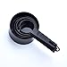 Ovenza measuring Cups and Spoons, 10 Piece Measuring Cup Spoon Set, Plastic Cups and Spoons Set for Baking,Kitchen and cooking, 5 Measure Cups & 5 Measurement Spoons Set for Cooking Color Black