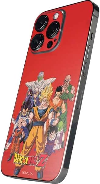 Vista 8 de Skinit Calcomanía para iPhone 14 Pro Max, diseño oficial de Dragon Ball Z Goku Iconic Kanji Symbol Naranja