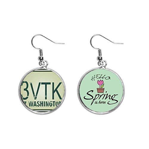 Pendientes de primavera americanos estilo coche joya colgante decorativo para regalar