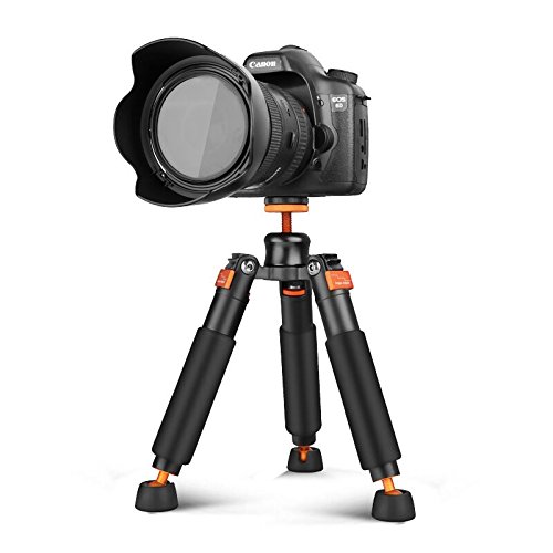 Bestshoot Desktop Mini Tripod Load 3KG Universal 3 Legs Monopod Base Stand Unipod Support Compatible with Canon 60D 60D 5D Nikon D90 Sony A58 A7RII DSLR Cameras Video Micro Shooting - Thumbnail 4