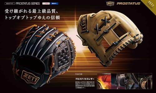 ゼット(ZETT) 硬式野球 キャッチャーミット プロステイタス 小林誠司選手タイプ 右投げ用 日本製 BPROM920 6枚目