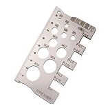 Stainless Steel Screw Bolt Nut Thread Measure Gauge Size Checker, Bolt Measuring Tool for Sorting Hardware, DIY Project, Metric Thread Pitch Multi-Gauge