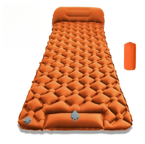 YUNTA Inflatable Mattress Camping Sleeping Pad (orange)