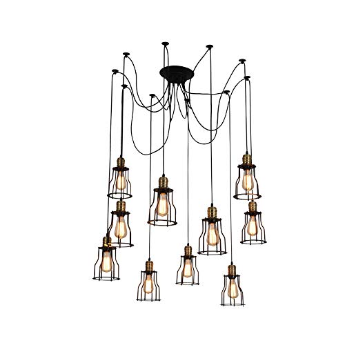 Lustre retro ajustable pour corriger un éclairage de plafond mal centré