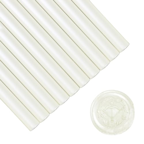 Bâtons de cire à cacheter blanc perle anti-casse pour enveloppes et courriers
