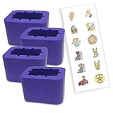 4-Pack Seat Belt Receptacle Stabilizer - Buckle Booster for Car Seat Belt - Raises Your Seat Belt for Vertical Access - Stop Fishing for Buried Buckles