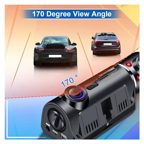 Cámara DVR para coche con cuatro cámaras infrarrojas de visión nocturna y gran angular 6