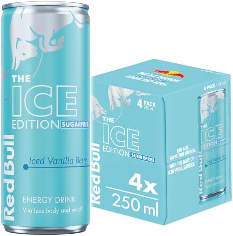 Red Bull Iced Edition Sugar Free, 250 ml, 4 pack