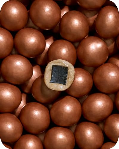 LAKRIDS BY BÜLOW - Classic Caramel · Dänische Gourmet Lakritz-Kugeln · Süßer Lakritzkern umhüllt von Dulce-Schokolade und Meersalzflocken