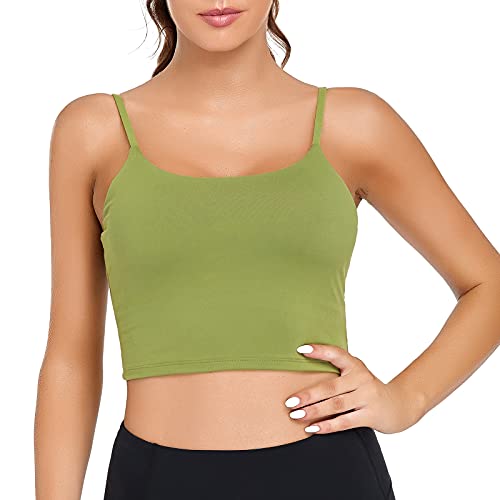 Image of Lemedy Women Padded Sports Bra Fitness Workout Running Shirts Yoga Tank Top