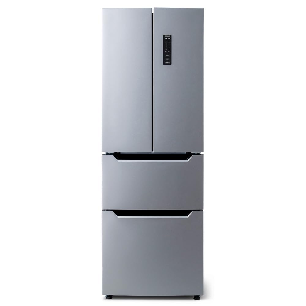 アイリスオーヤマ 冷蔵庫 320L シルバー 幅63.5cm IRSN-32B-S 2ドア フレンチドア 自動霜取り 新生活商品画像