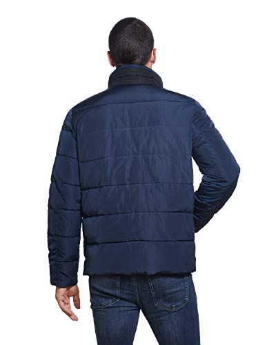 Image of Weatherproof Hooded Puffer Jacket for Men - Water Resistant Bubble Coat for Men | Puffy Alternative Down Jacket