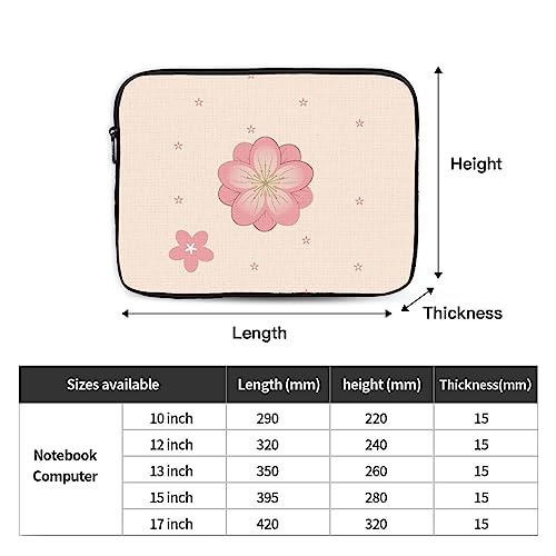 Little Pink Cherry Blossoms Laptop Sleeve Case 15 Inch Suitable For Notebook Computer Tablet Traveling Carrying Simple Case4