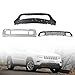 YHB Front Textured Bumper Cover Kit For 2014 2015 2016 Jeep Grand Cherokee (submodel: Laredo, Limited, Overland, Summit) - Front Lower Bumper Cover & Bumper Trim & Bumper Grille
