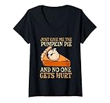 Ce motif de Noël amusant avec l'inscription amusante « Just Give me The Pumpkin Pie and no one gets hurt » sera le meilleur cadeau pour votre femme, votre mari, vos enfants qui aiment Noël et la citrouille Pie. Cliquez sur notre nom de marque pour sélectionner plus de costume de Thanksgiving.