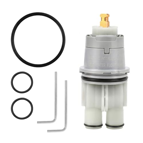 RP46074 Delta Shower Valve Cartridge Compatible with Delta 13-14 Series Bath Tub Shower Faucet Single Handle Universal MultiChoice Rough-in Valve Monitor Cartridge Repair Assembly Replacement Parts
