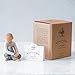 Willow Tree Caring Child, Nurtured by Your Loving Care, Seated Boy Figure in Blue Jeans, Works Well in Groupings That Reflect Family Relationships, Sculpted Hand-Painted Figure