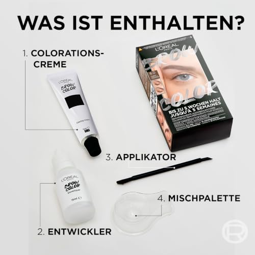 L'Oréal Paris Augenbrauenfarbe für einen strahlenden und perfekt gepflegten Look, Ammoniakfreie Augenbrauenfarbe… – Ansicht 5