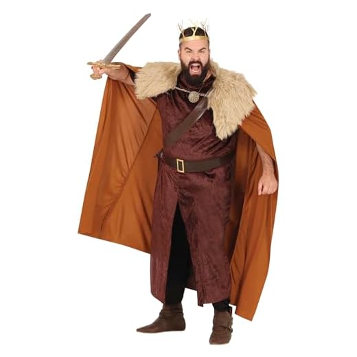 FIESTAS GUIRCA Disfraz Señor de las Tierras Altas Hombre - Guerrero Medieval Disfraz Hombre Talla M