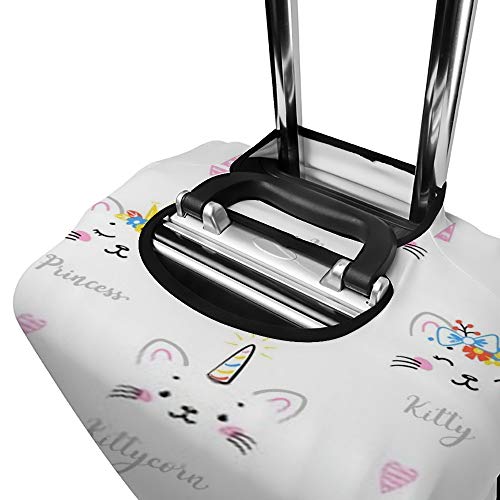 Housse de Bagage Couronne Florale : Protection de Valise Extensible en Tissu Lavable - 3