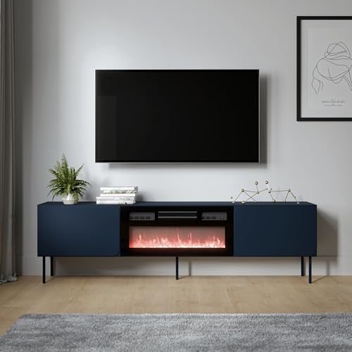 Stile: Con un sofisticato colore blu delle ante, si integra perfettamente in ambienti moderni, aggiungendo un tocco di classe e originalità al tuo spazio living.