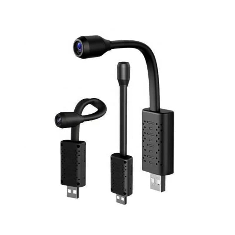 DDLC Flexible USB Camera - Full HD 1080P Mini Surveillance with Color Vision, Motion Detection & Flexible Neck - Wireless Security for Home, Office,...