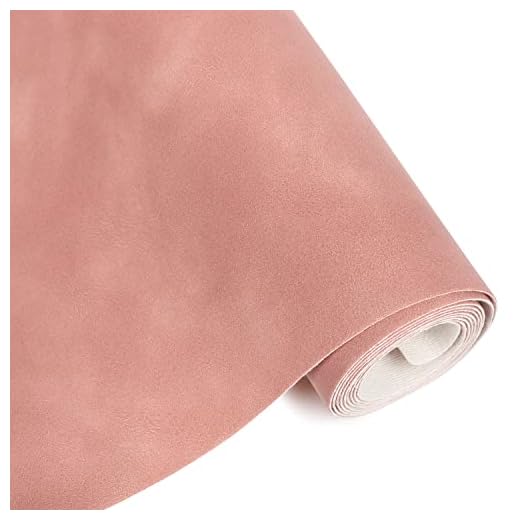 Funcolor Frosted Faux Leather Roll: 12x52 Inch Cherry Pink Soft Faux Suede Fabric Synthetic Material PU Solid Leatherette Sheet for Cricut Sewing Crafts Making Earring Bows DIY Handmade…