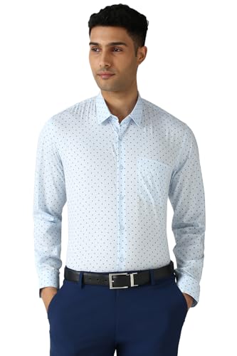 Image of Peter England Men's Cotton Print Slim Fit Shirt