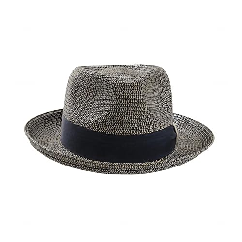 American Hat Makers Summer Fedora Hats for Men | Wide Brim Beach Sun Hat | Lightweight Straw | Packable Travel Style - Image 4