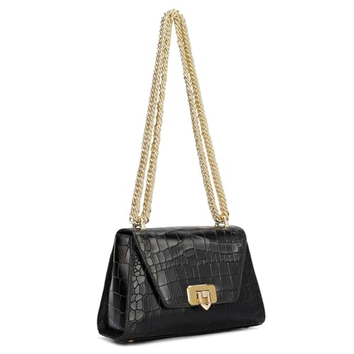 Image of Da Milano Leather Satchel Bag for Women (00964S-OL)