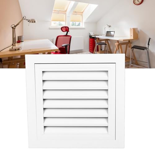 Giebellüftungsabdeckung 35 X 35 Cm, Wandlüftungsabdeckung aus Aluminiumlegierung mit Sieb, Hervorragende Luftstromeffizienz, 29,5 X 29,5 Cm Innengröße Wandlüftungsabdeckung für