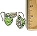 Handmade Niobium Green Leaf Earrings for Sensitive Ears