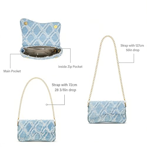 Image of Amszke Shoulder Bag for Women Y2K Crossbody Purse PU Leather Underarm Handbag 2 Adjustable Strap for Daily Commute Travel